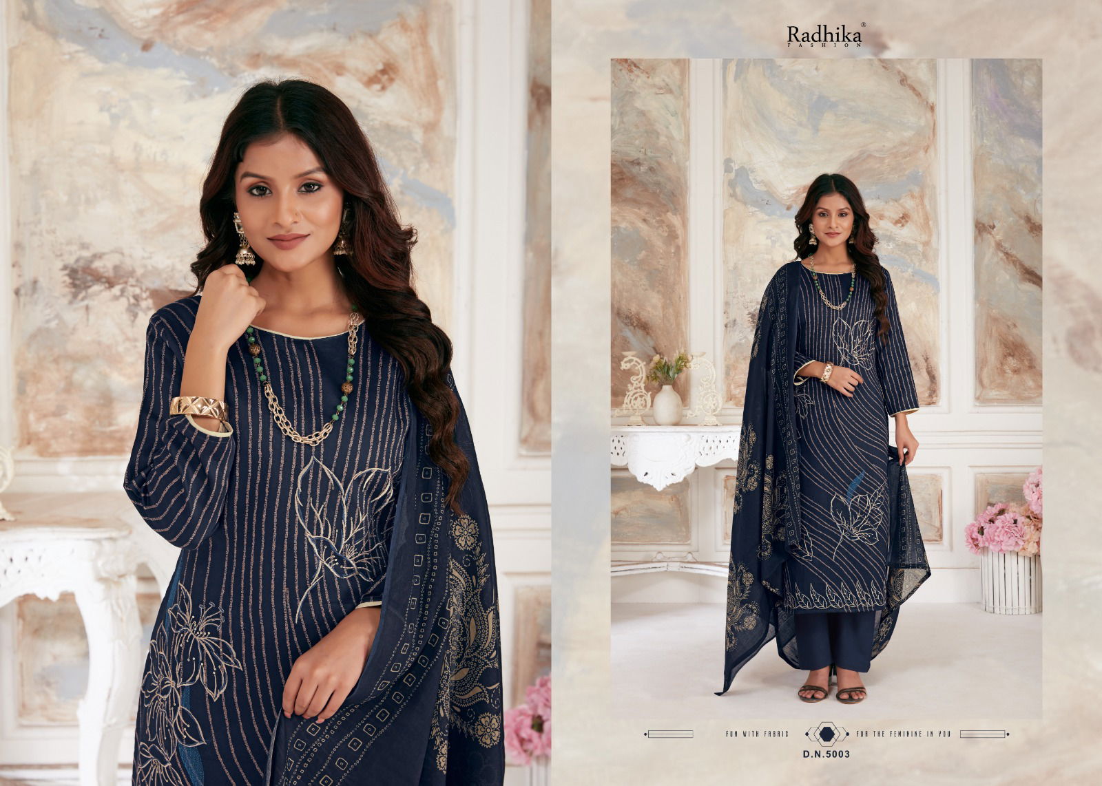 Night Queen By Radhika Azara Designer jam Cotton Dress Material Wholesale Shop In Surat
